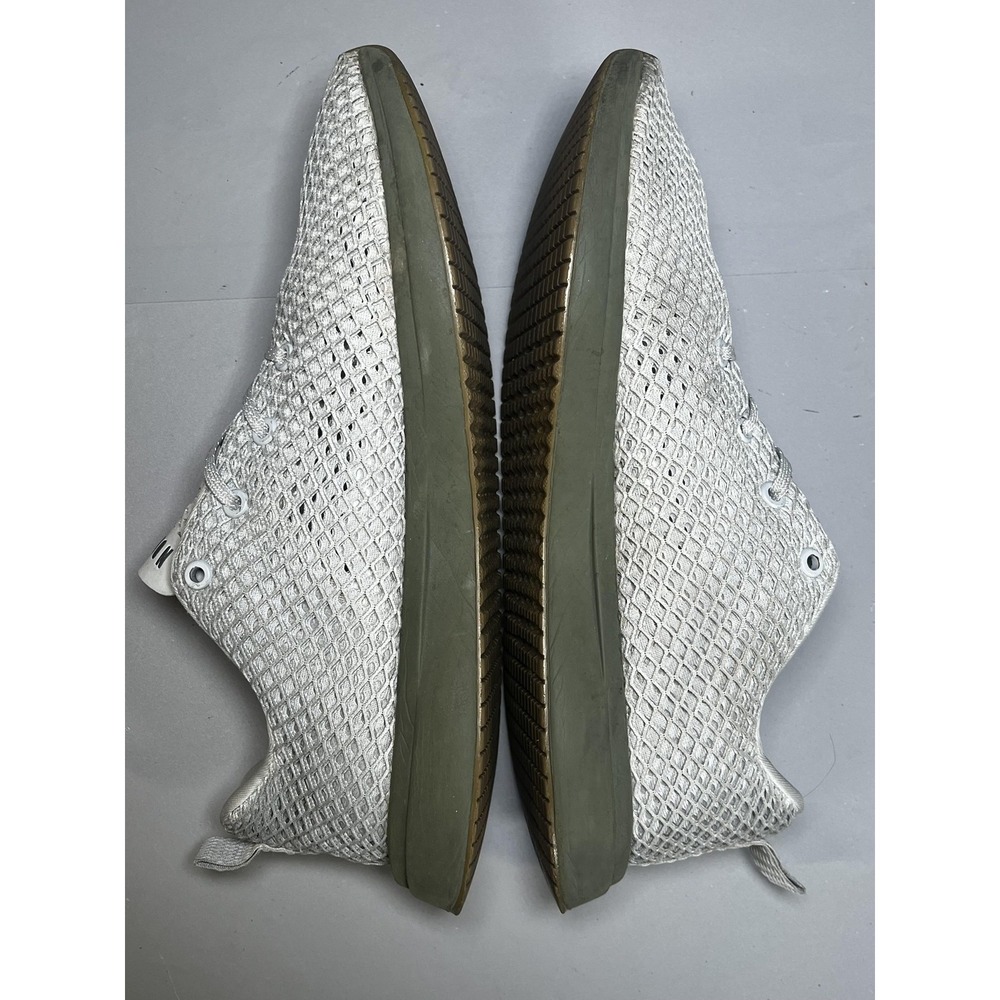 NOBULL Shoes Mens Size 11.5 White Mesh Runner Gray Training Athletic Gym - Picture 5 of 8